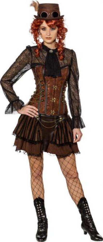 Steampunk Korsett Deluxe Brown