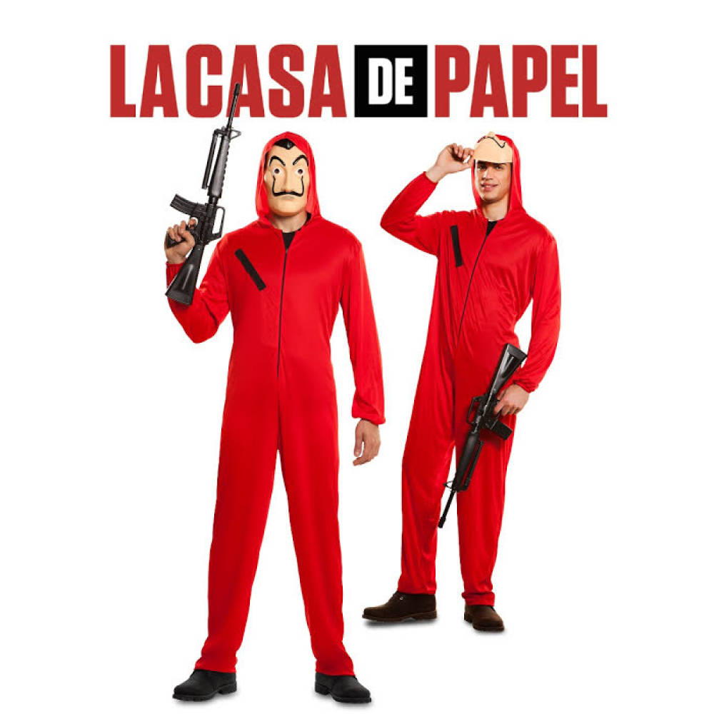 La Casa de Papel Jumpsuit med Maske